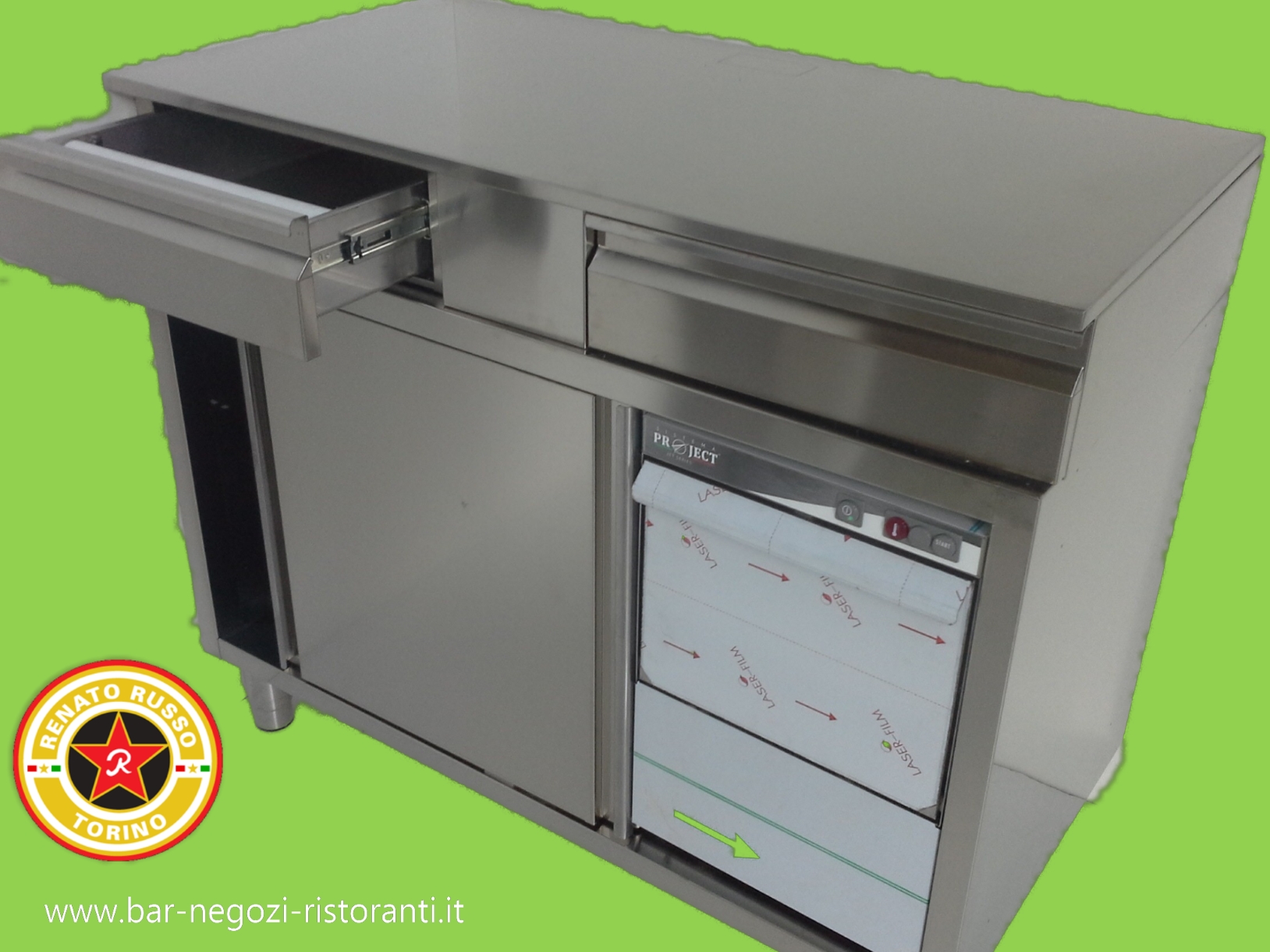 Arredamenti per Bar, Vetrine Refrigerate, Vasche per Cocktail, Banco  macchina caffè, Cocktail station su misura, Prezzi banchi bar, Top Acciaio  inox